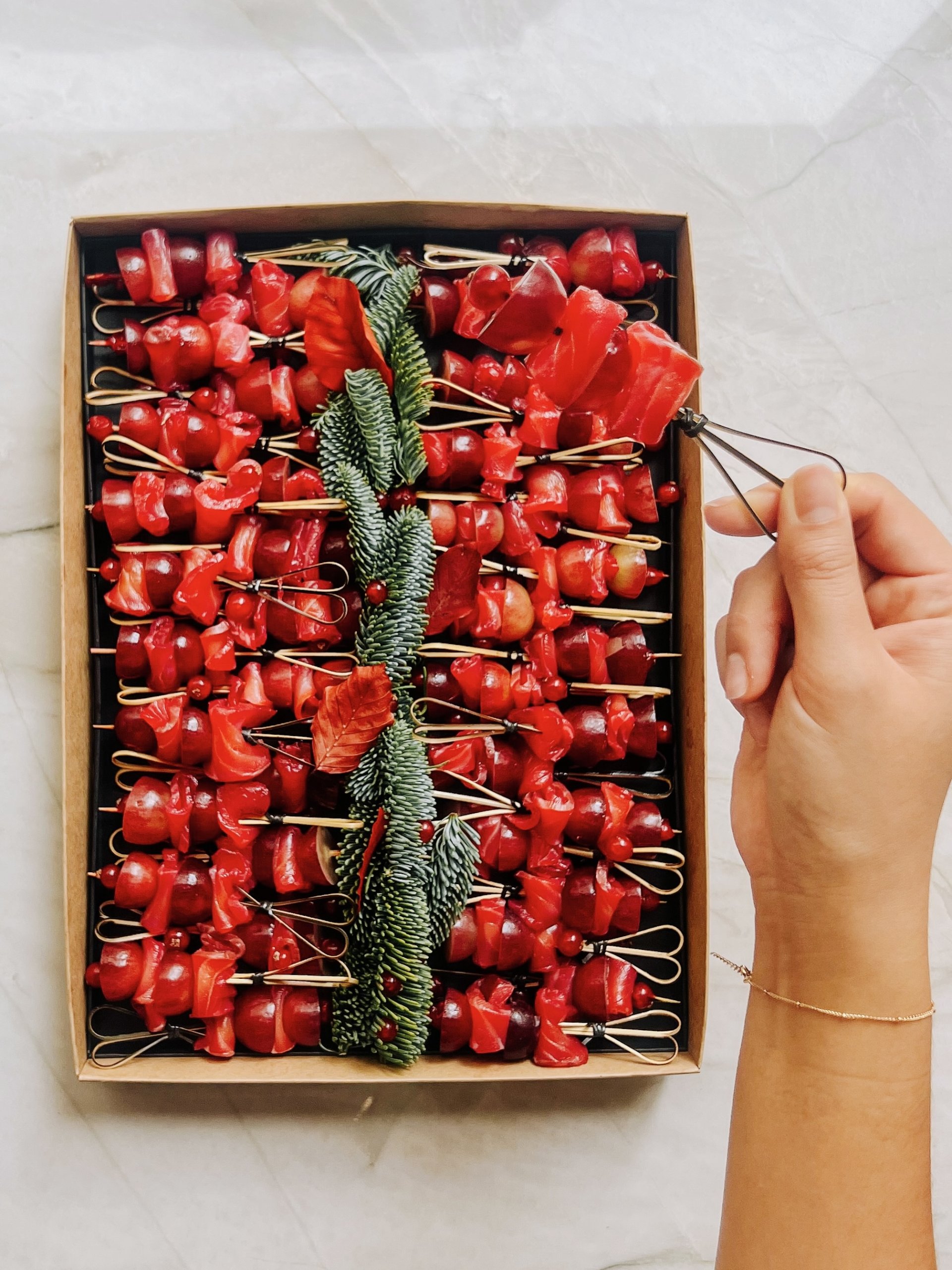 Le Grand Brochettes Gravlax, une création inédite signée Tableaux Paris.