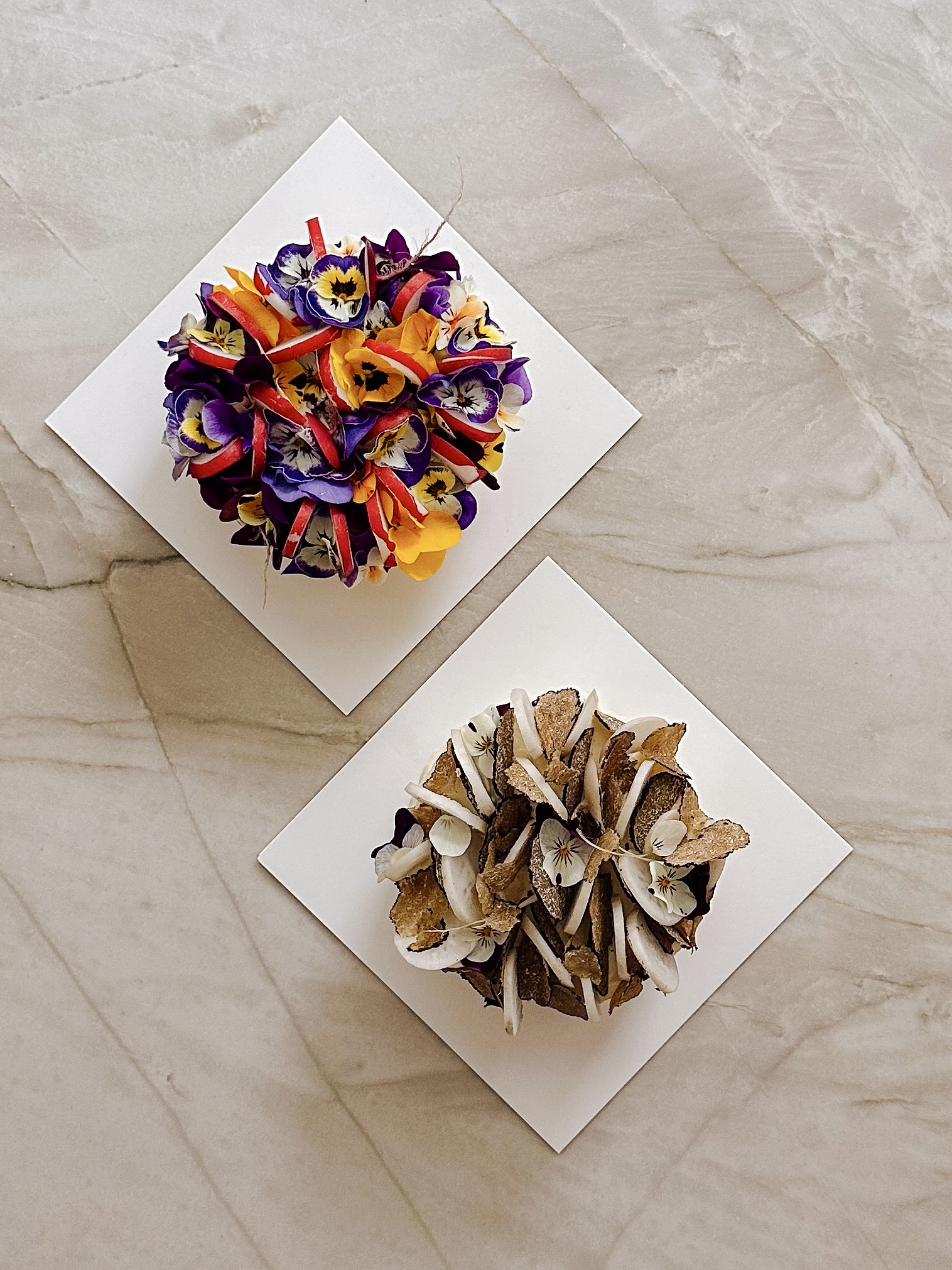 Le Grand Brillat Royal et le Grand Brillat Truffe et Fleurs, des créations signées Tableaux Paris.