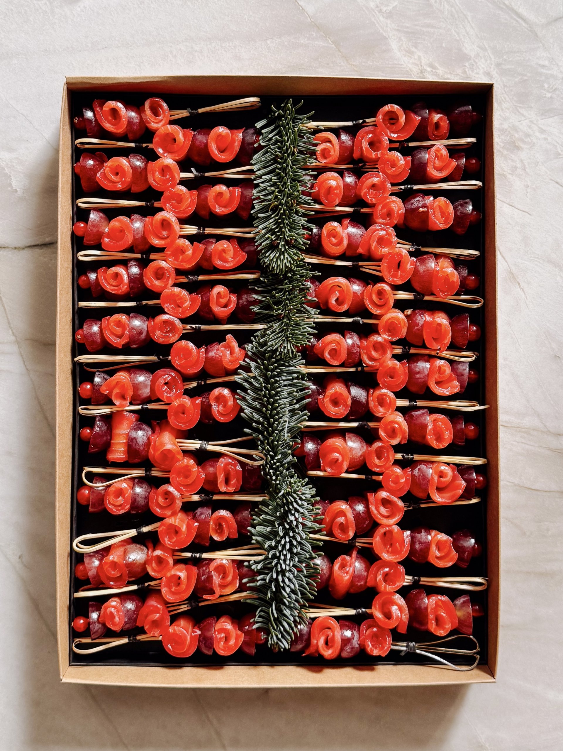 Le Grand Brochettes Gravlax, une création inédite signée Tableaux Paris.