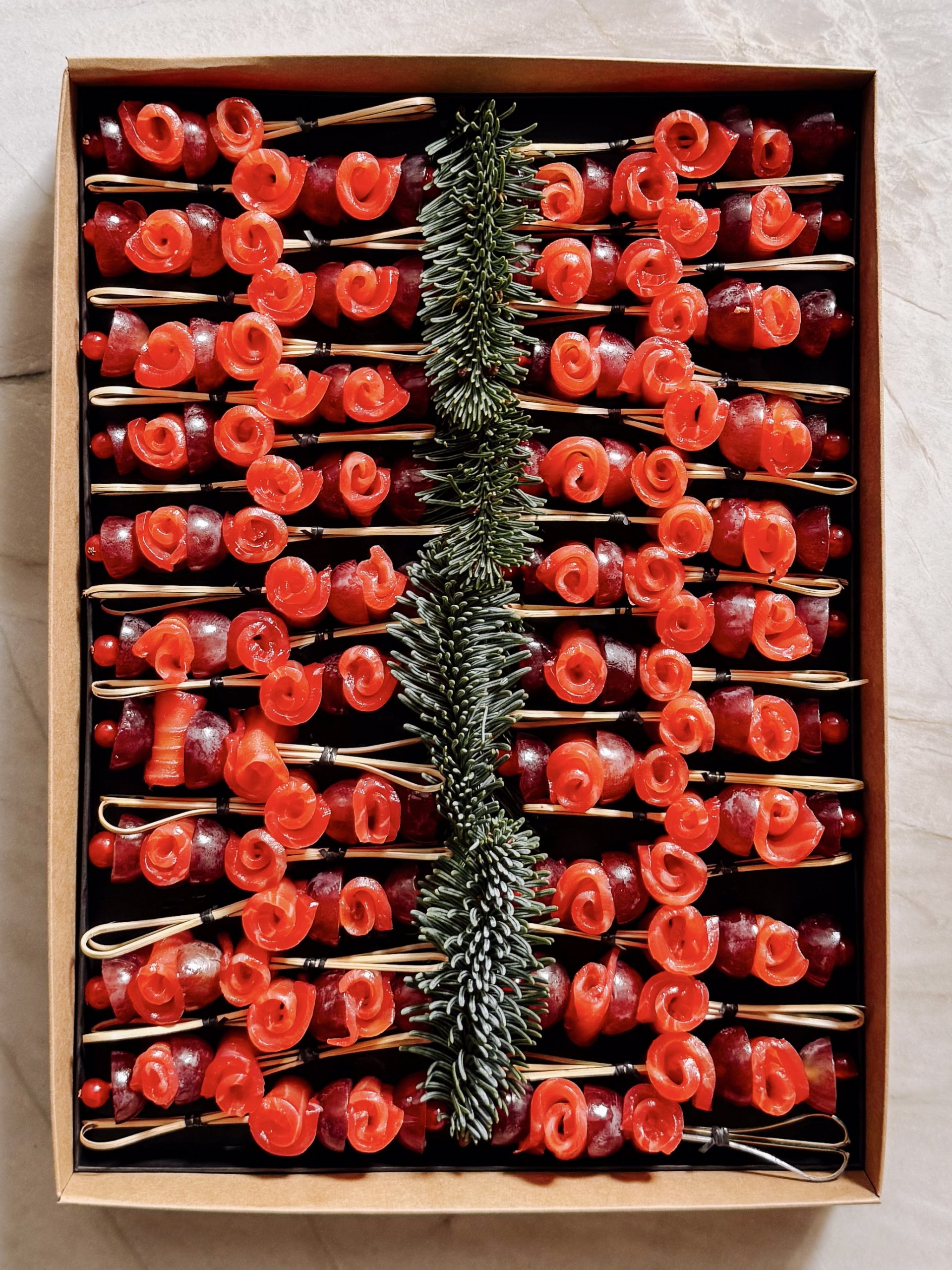 Le Grand Brochettes Gravlax, une création inédite signée Tableaux Paris.