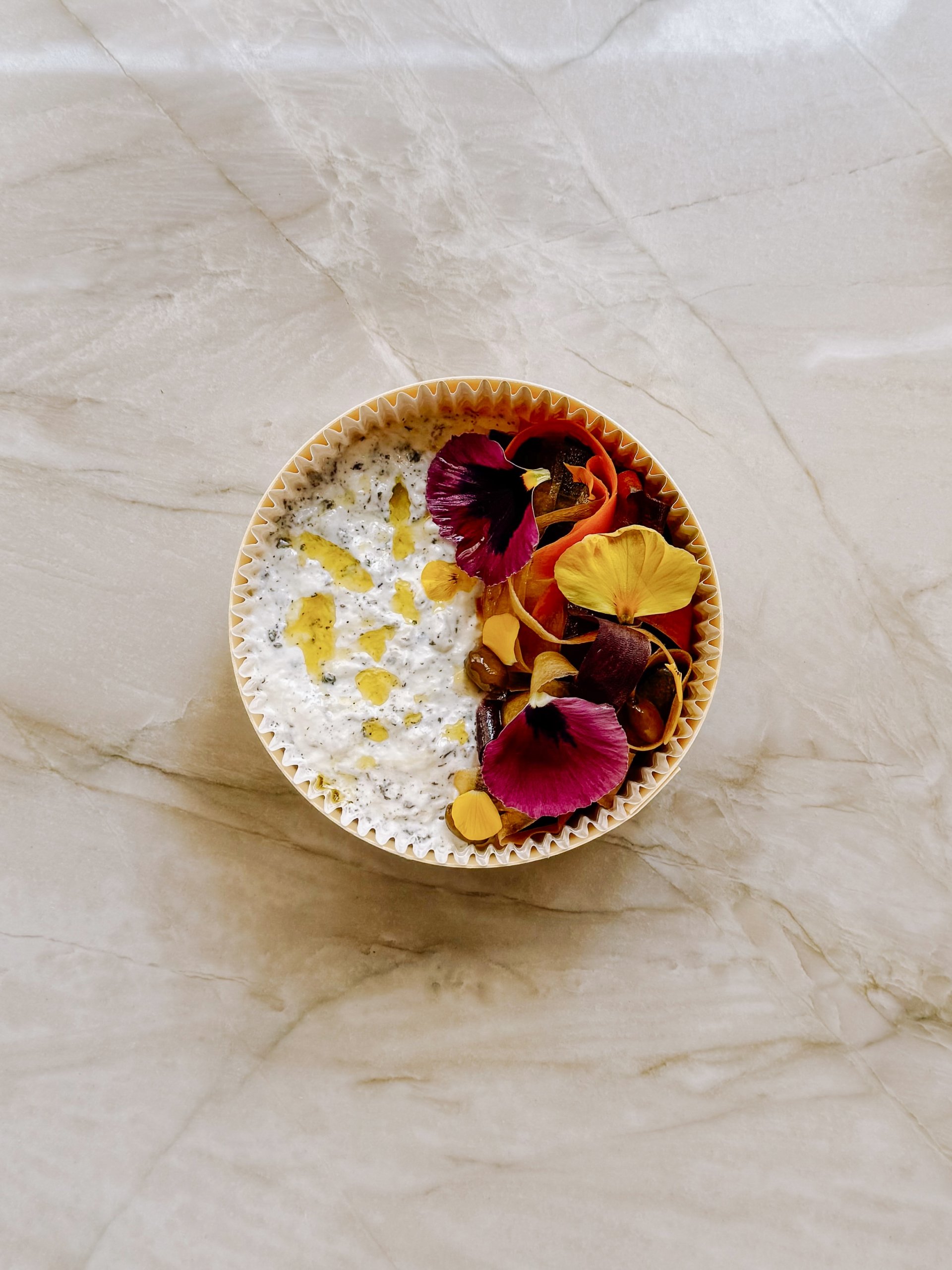 La Burrata Truffée à Partager, une création signée Tableaux Paris.